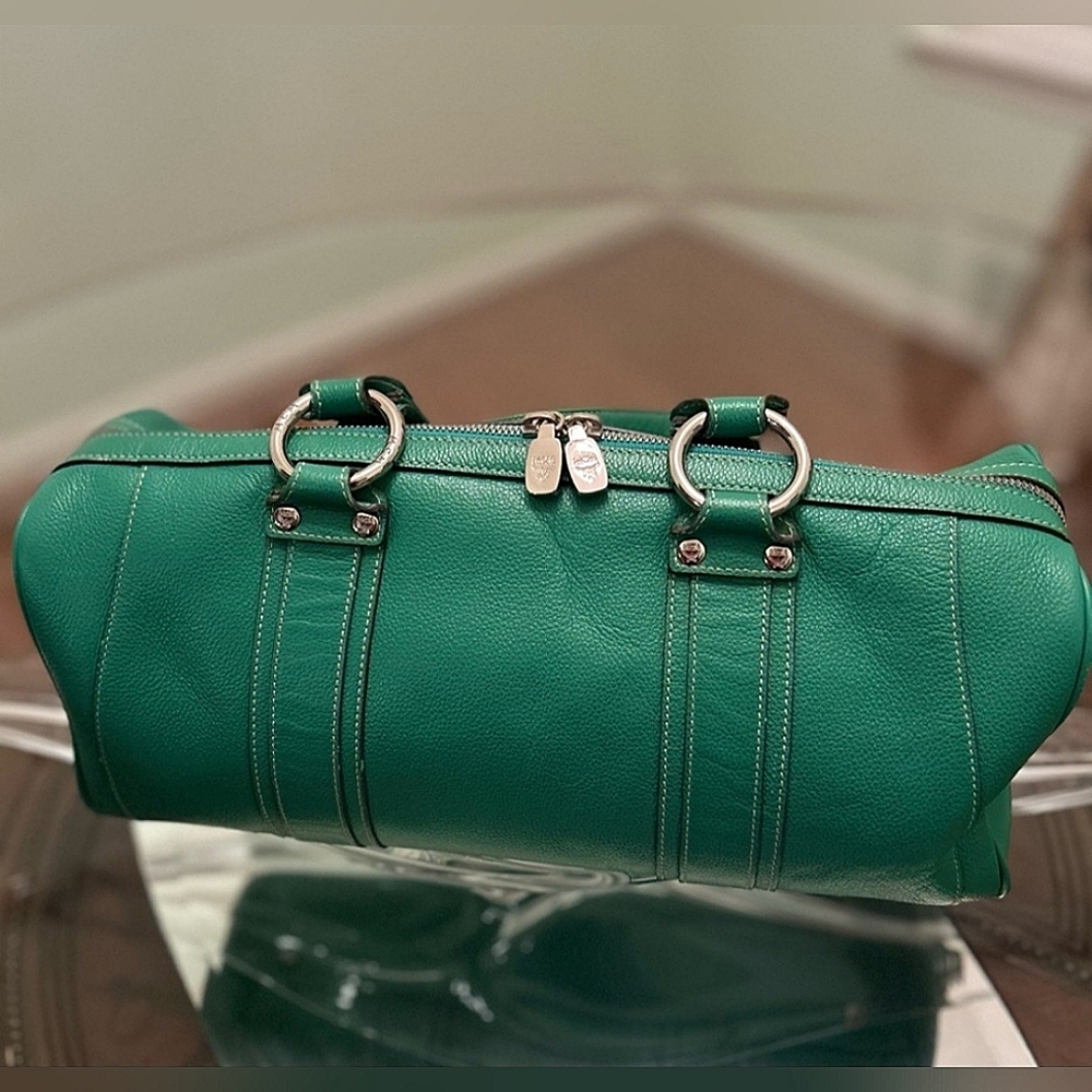 MCM Pebbled Leather Boston Bag - Picture 3 of 7